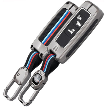 SHOPOFLUX Metal Key Cover Compatible with Honda Activa | Dio H-Smart Black