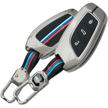 SHOPOFLUX Metal Key Cover Compatible for MG ZS EV Electric | Astor 3 Button Smart Key
