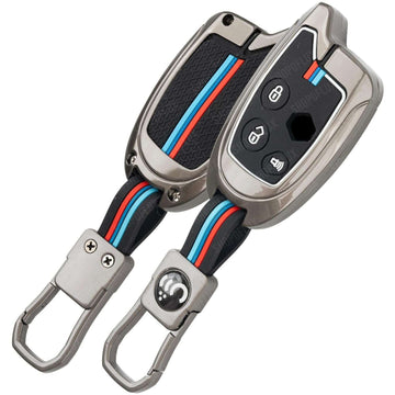 SHOPOFLUX Metal Key Cover Compatible for Swift,Dzire, Ritz, WagonR, S-Cross, Ertiga, Astar, Ciaz, Celerio, WagonR, Baleno, Scross, Vitara Brezza, Baleno BS6 2020 with Nippon Remote