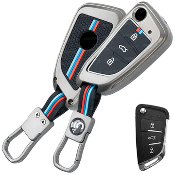 SHOPOFLUX Metal Key Cover Compatible for Keydiy B29 Universal Remote 3 Button Flip Key