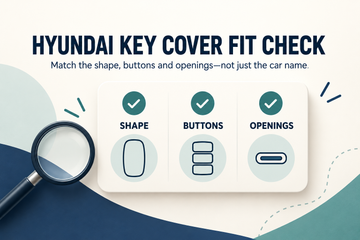 Hyundai car key cover fit checklist: compare shape, buttons and openings