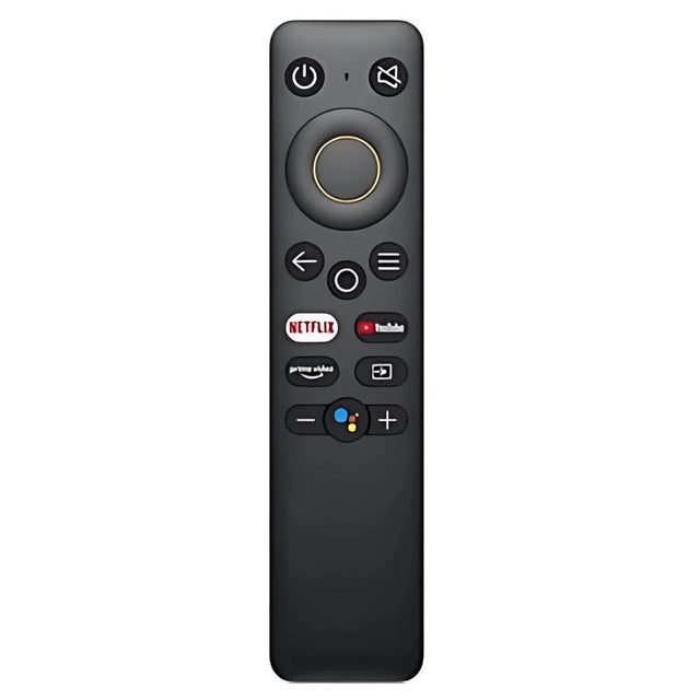 Realme TV remote design with a round navigation control, Netflix and YouTube shortcuts and volume controls
