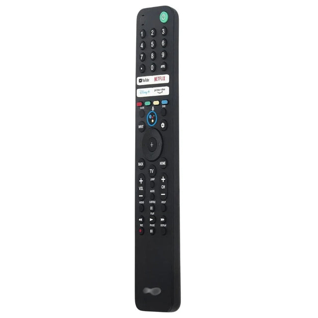 Sony SONY-2 remote design with a green power button, number keypad and streaming shortcuts