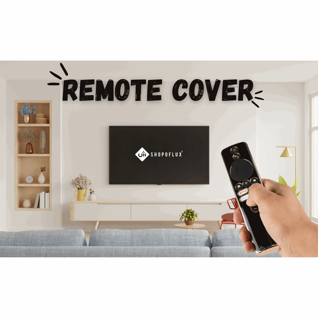 SHOPOFLUX TPU Remote Cover Compatible with Xiaomi A Series, X Series, X Pro, 5A, OLED Vision TV Redmi 4k Ultra 43 inch