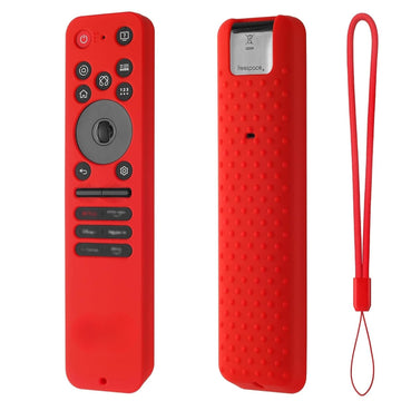 Shopoflux Silicone Tv Remote Cover Compatible with LG Smart TV Remote LG MR25GA Full Wrap Protective Case [Remote NOT Included] (RED) Shopoflux