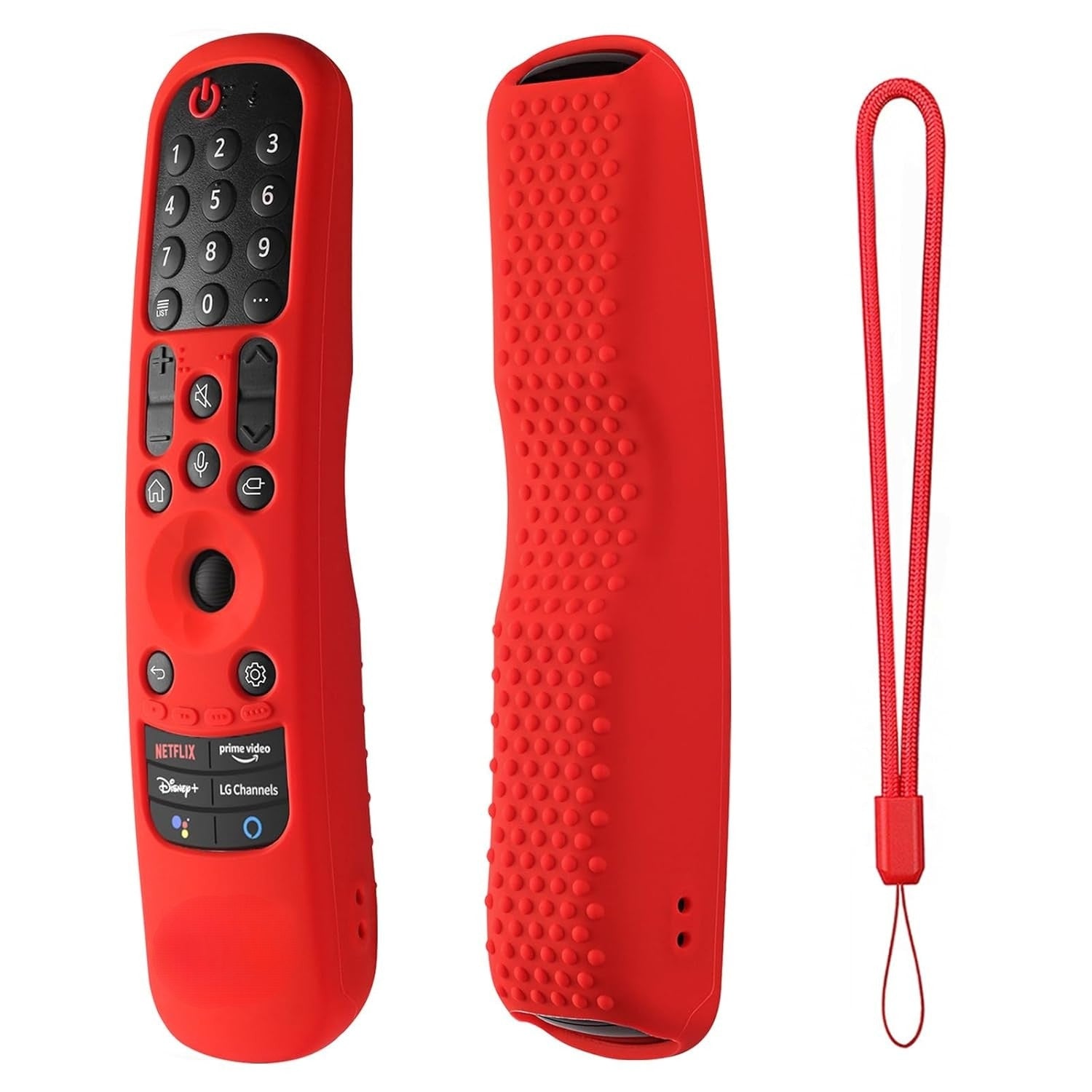 Shopoflux Silicone TV Remote Cover Compatible with LG AN-MR21GA (2021) MR22GA (2022) MR23GA (2023) Magic Remote Case (RED) Shopoflux