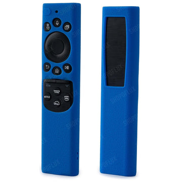 Shopoflux Silicone TV Remote Cover Compatible with Samsung 2022 Smart TV Remote QLED TV BN68-13897A / TM2280E Remote Protective Case [Remote NOT Included] (Blue)