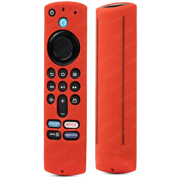 Shopoflux Silicone Remote Cover Compatible with Fire TV Stick (Red)