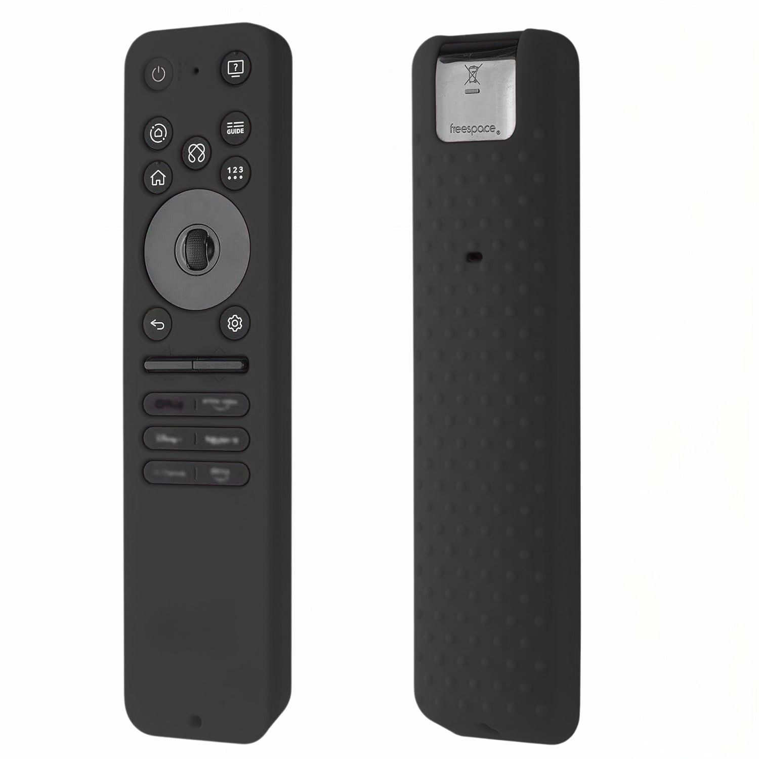 Shopoflux Silicone Tv Remote Cover Compatible with LG Smart TV Remote LG MR25GA Full Wrap Protective Case [Remote NOT Included] (Black) Shopoflux