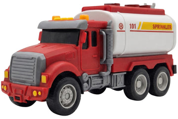 SHOPOFLUX Construction Tanker Truck Toy with Friction Powered Push and Go Truck Toys for Kids, Boys and Girls Aged 3+ Year