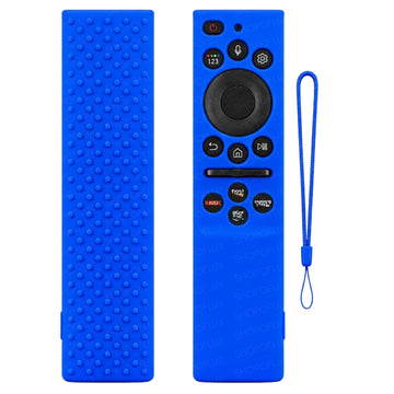 SHOPOFLUX Silicone Tv Remote Cover Compatible with Samsung Smart Tv Remote Without Sollar [Remote NOT Included] (Blue)