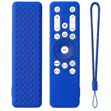 Blue silicone LG Smart Monitor Remote Cover