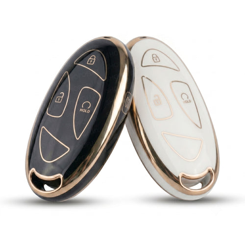 Hyundai Venue 4-Button Smart Key Cover shown in multiple colours