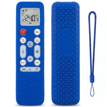 Blue silicone LG AC Remote Cover