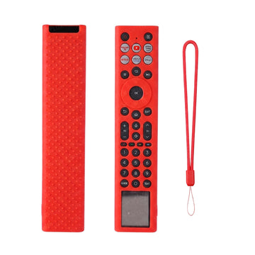 SHOPOFLUX Silicone TV Remote Cover Compatible with Hisense TV Remote [Remote NOT Included] (Red) Shopoflux