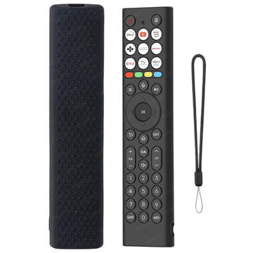 Shopoflux Silicone TV Remote Cover Compatible with Hisense Smart TV Remote [Remote NOT Included] (Black) Shopoflux