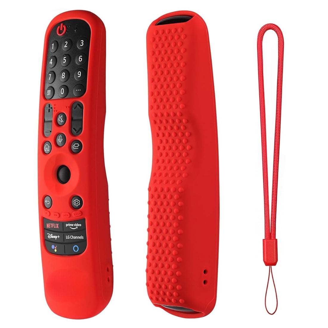 Shopoflux Silicone TV Remote Cover Compatible with LG AN-MR21GA (2021) MR22GA (2022) MR23GA (2023) Magic Remote Case (RED) Shopoflux