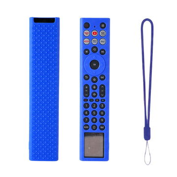 SHOPOFLUX Silicone TV Remote Cover Compatible with Hisense TV Remote [Remote NOT Included] (Blue) Shopoflux