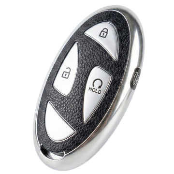 SHOPOFLUX TPU Leather Key Cover Compatible with Hyundai Venue 4 Button Smart Key