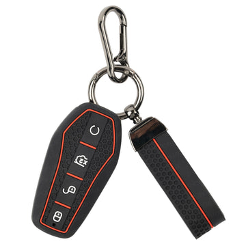 SHOPOFLUX Metal Car Key Cover Compatible for BYD Atto 3 - Black