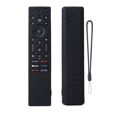 SHOPOFLUX Silicone Cover Compatible with Sony Bravia Smart Tv Voice Remote Case with Lanyard [Remote NOT Included]