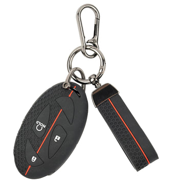 SHOPOFLUX Metal Key Cover Compatible with Hyundai Venue 4 Button Smart Key