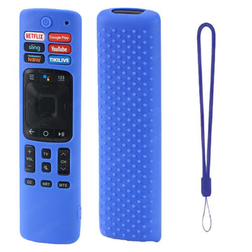 SHOPOFLUX Silicone TV Remote Cover Compatible with Hisense Smart TV Remote [Remote NOT Included] (Blue) Shopoflux
