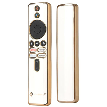 SHOPOFLUX TPU Remote Cover Compatible with Xiaomi A Series, X Series, X Pro, 5A, OLED Vision TV Redmi 4k Ultra 43 inch (White) Shopoflux