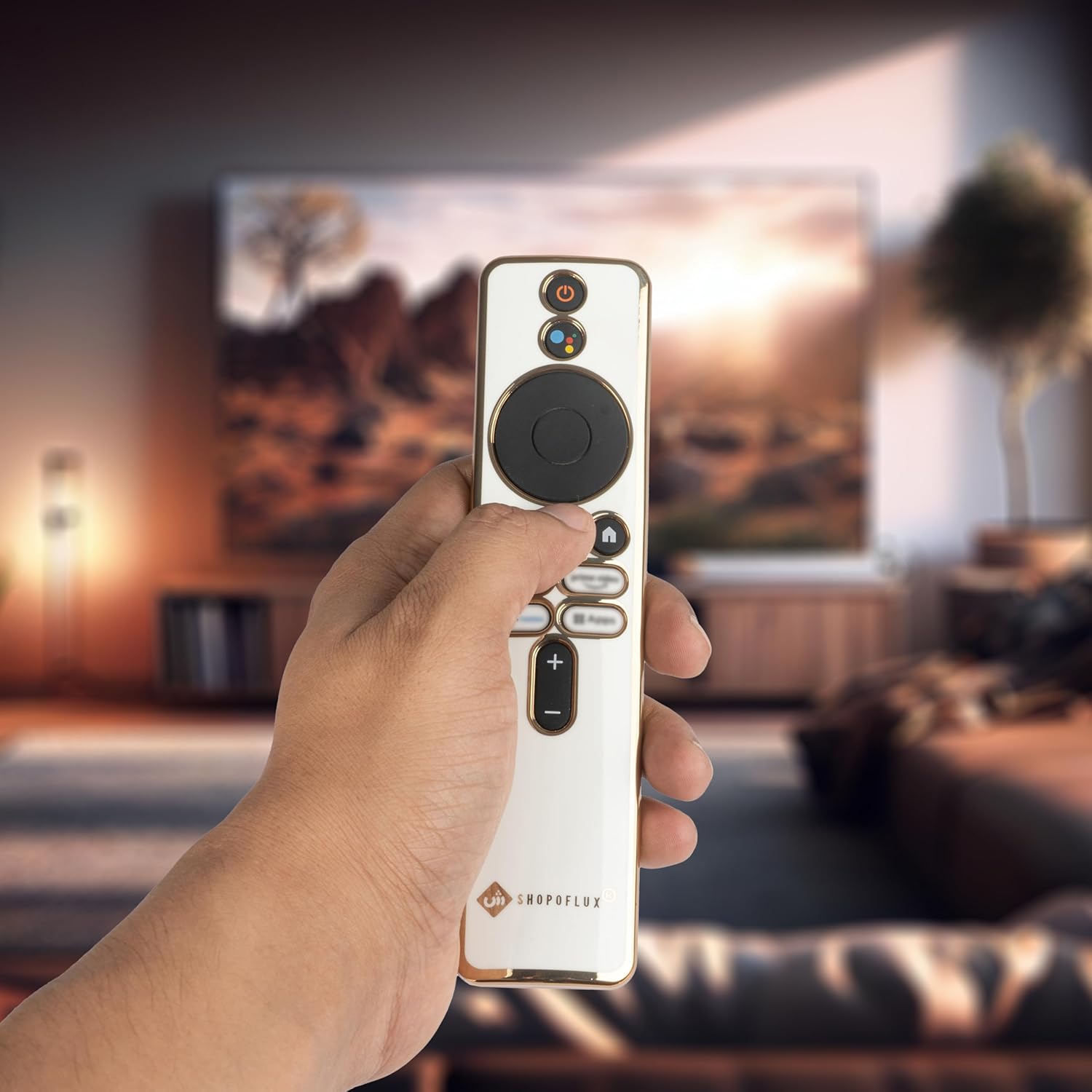 SHOPOFLUX TPU Remote Cover Compatible with Xiaomi A Series, X Series, X Pro, 5A, OLED Vision TV Redmi 4k Ultra 43 inch (White) Shopoflux