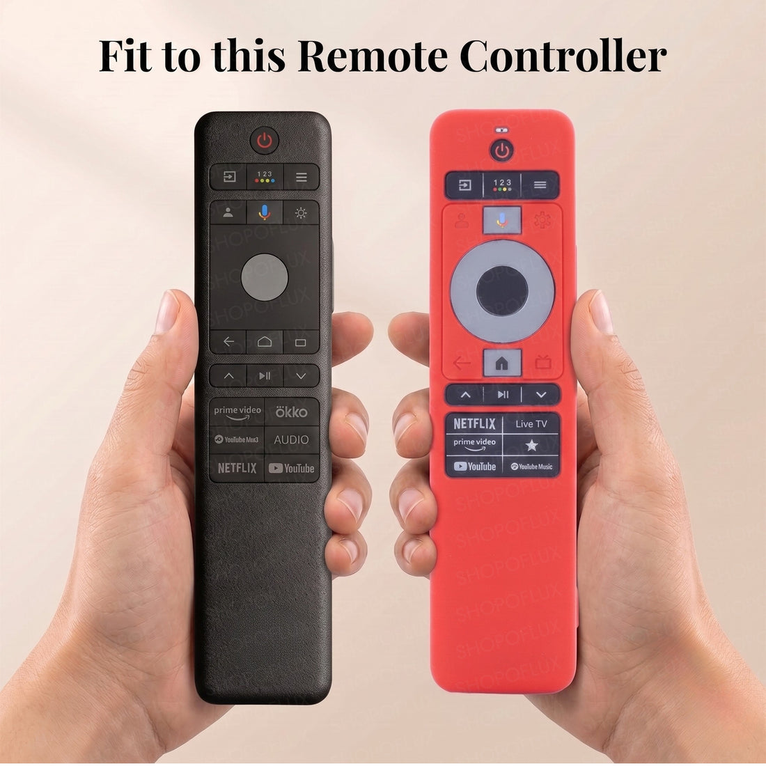 SHOPOFLUX Silicone TV Remote Cover Compatible with Haier TV Protective Case with Lanyard [Remote Not Included] (Red)