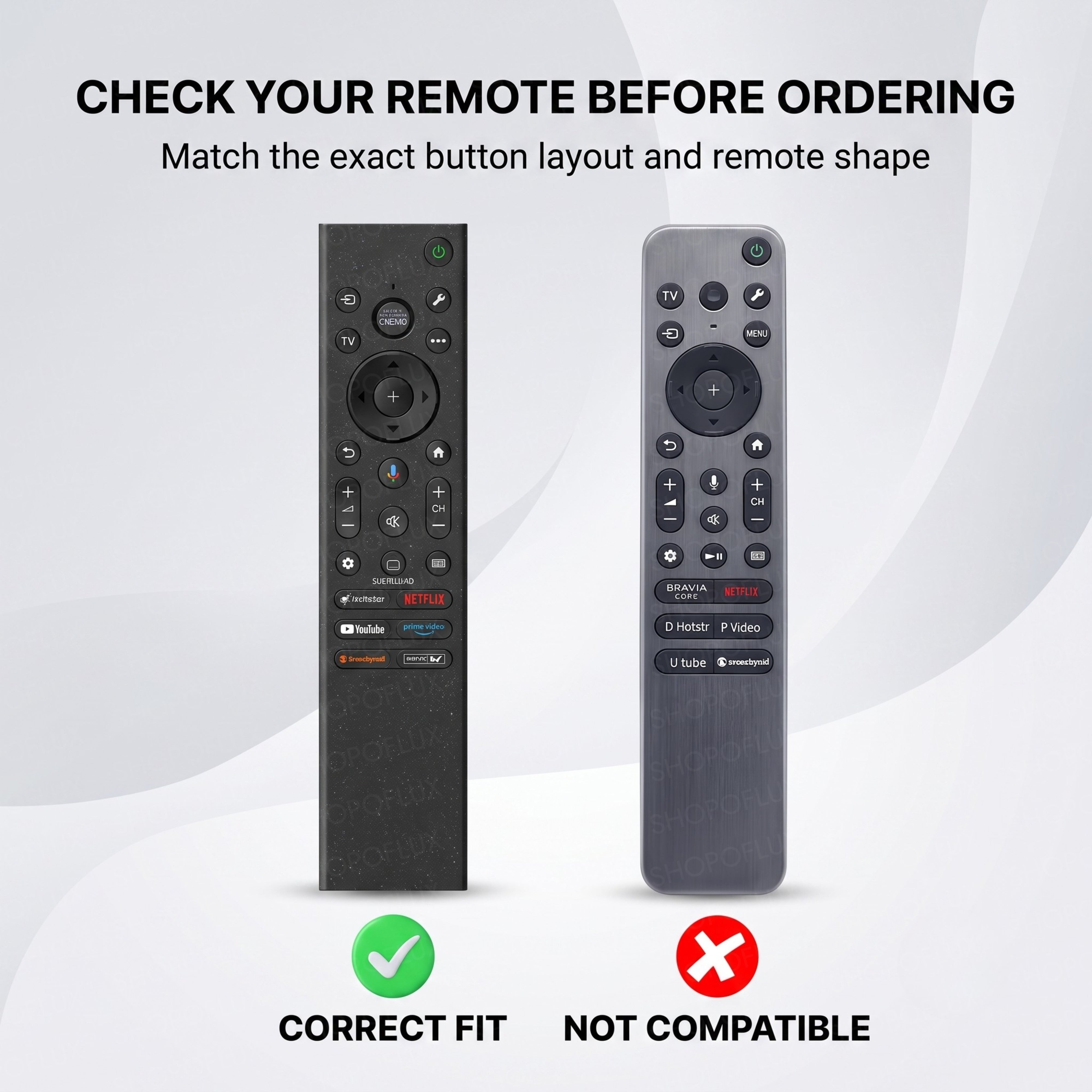 SHOPOFLUX Silicone Cover Compatible with Sony Bravia Smart Tv Voice Remote Case with Lanyard [Remote NOT Included]