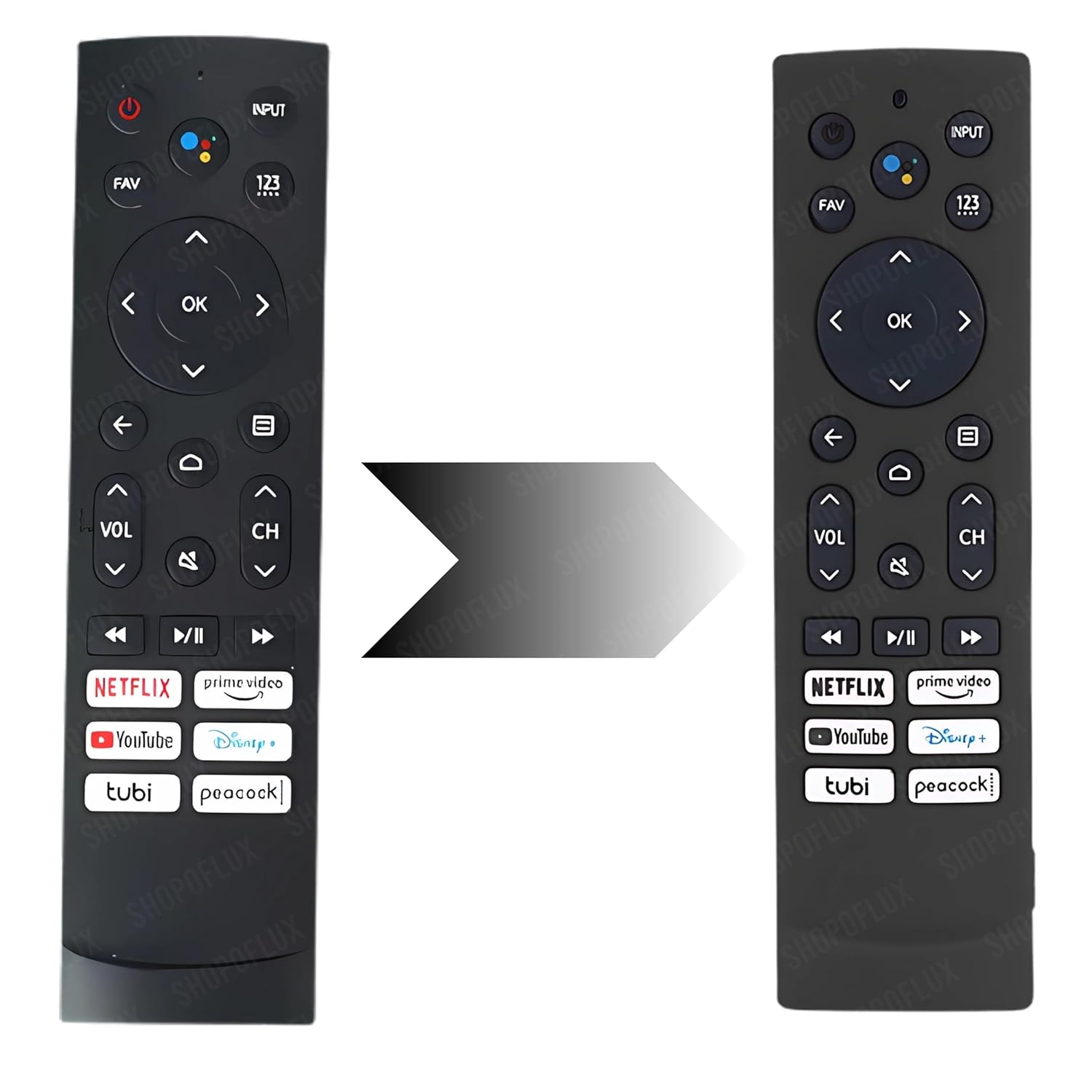 Shopoflux Silicone TV Remote Cover Compatible with Hisense Smart TV Remote VU GloLED Series Tv Remote Cover [Remote NOT Included] (Black) Shopoflux