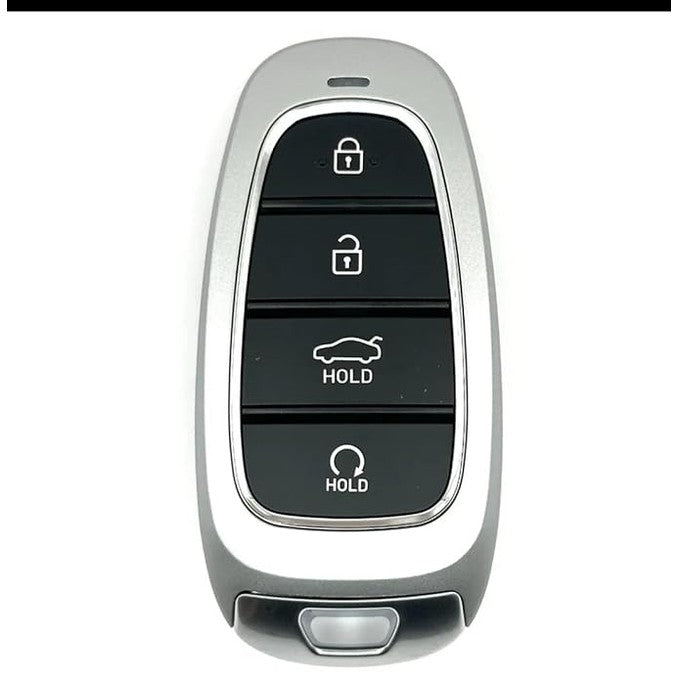 SHOPOFLUX Metal Key Cover Compatible for Hyundai Tucson Car 4 button smart key