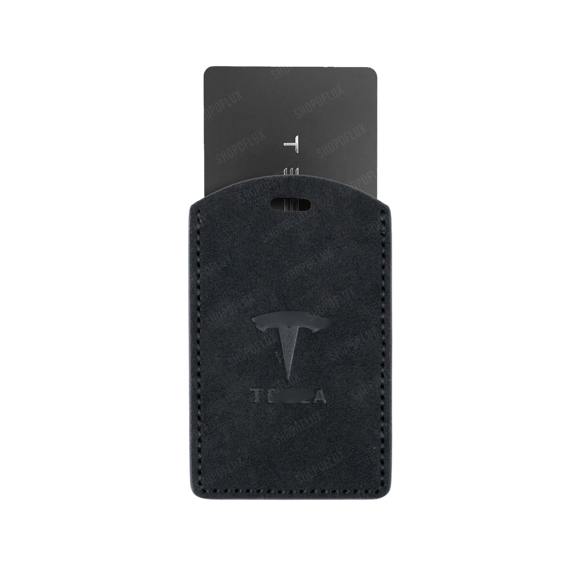 SHOPOFLUX Key Card Holder Compatible with Tesla Car | Slim Leather Protector Wallet Style, Scratch-Proof, Secure Fit, Minimal Design. Shopoflux
