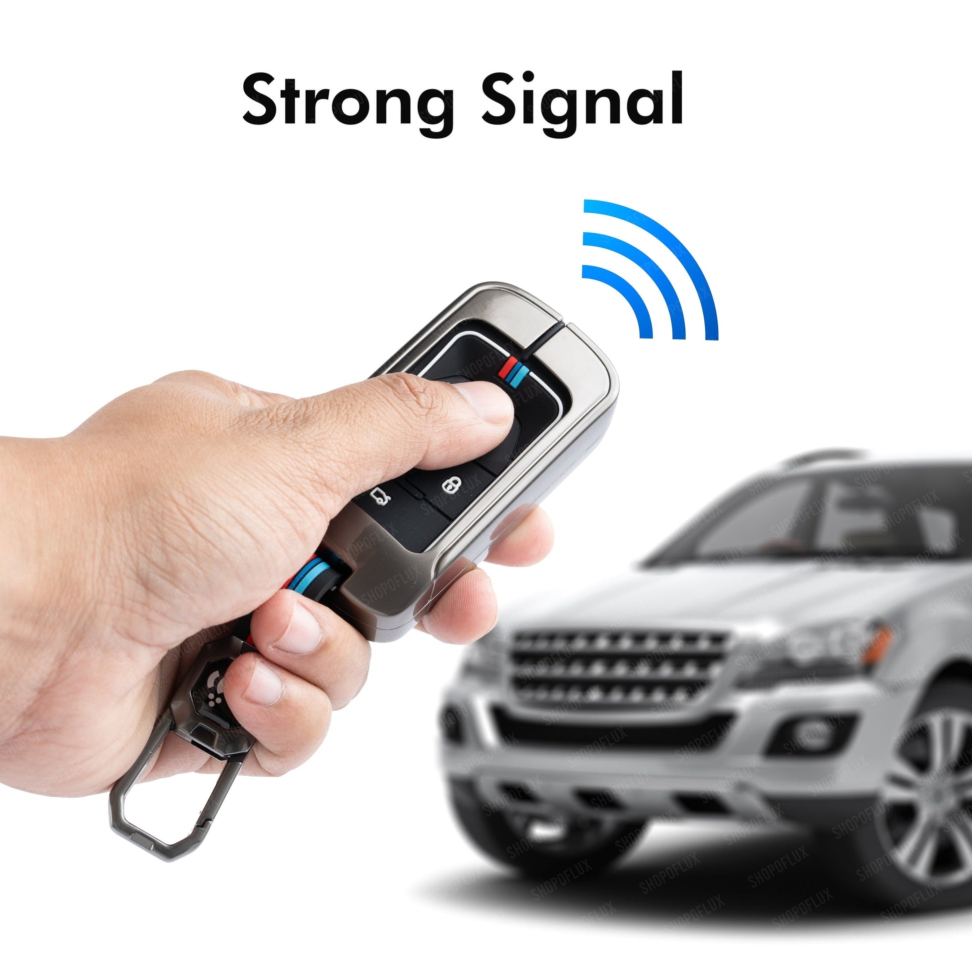 SHOPOFLUX Metal Car Key Cover Compatible for Vinfast VF6,VF7 4 Button Smart Key -Black Shopoflux