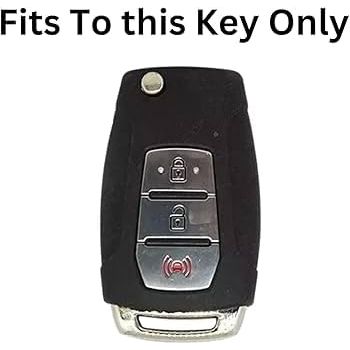 SHOPOFLUX Metal Key Cover Compatible for Mahindra XUV 300 and Alturas G4 Car 3 Button Flip Key