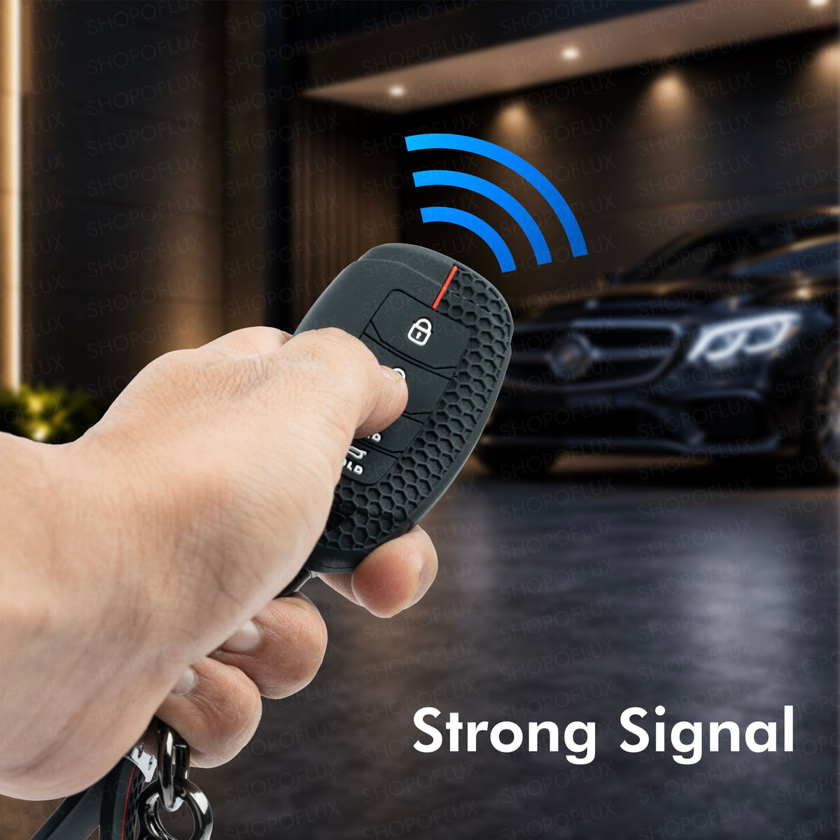 SHOPOFLUX Metal Key Cover Compatible with Hyundai Verna | i20 Facelift N Line N8 Car 4 button smart key