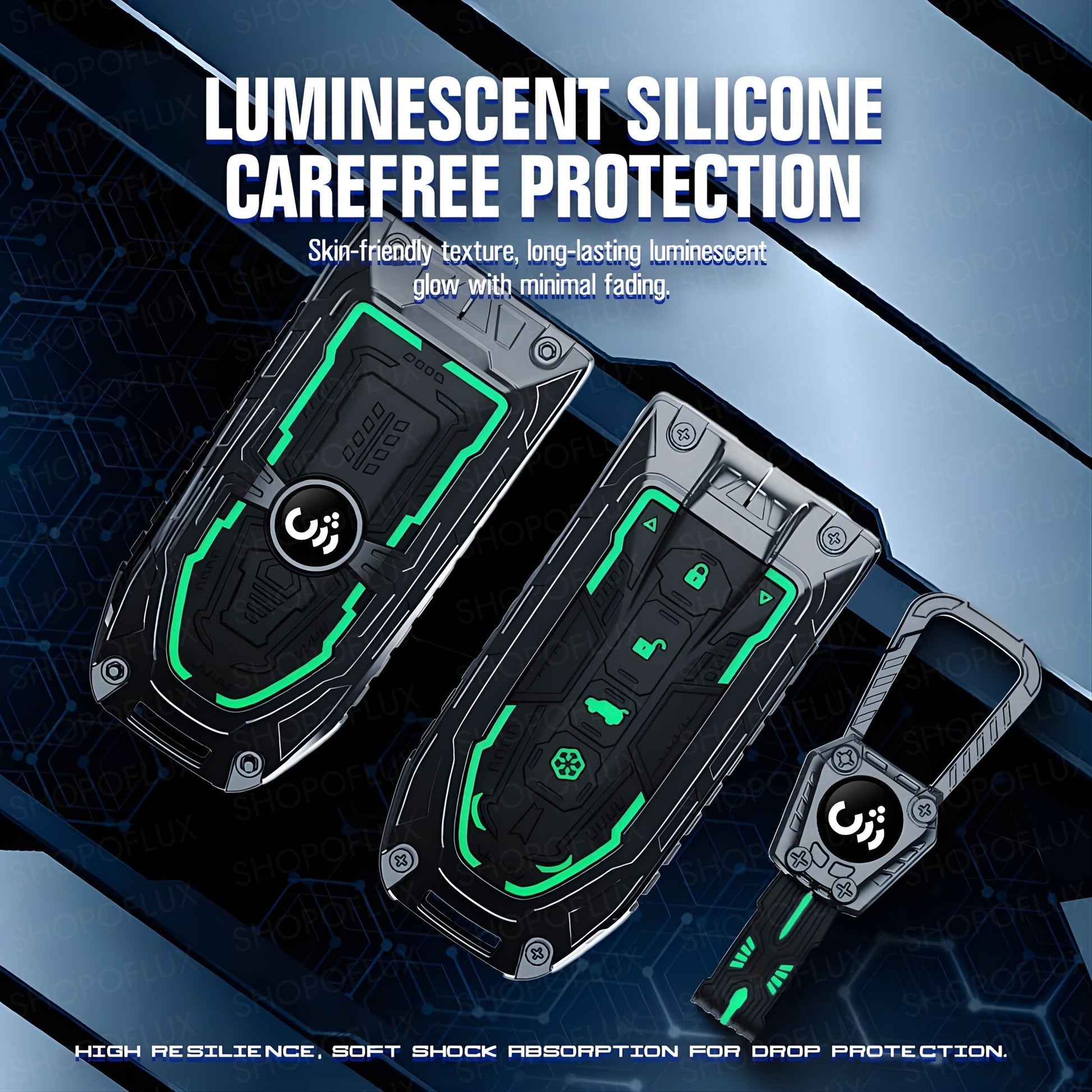 SHOPOFLUX Metal Key Cover Compatible with Mahindra BE 6, XEV 9 EV, XUV 7XO Smart Key (Metal Silicone Black) Shopoflux