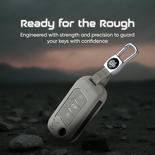 SHOPOFLUX Metal Key Cover Compatible with Mahindra Scorpio N | 3XO | XUV 300 | Marazzo | XUV 700 | XUV 400 ev | Bolero | Thar Roxx 3 Button Flip Key Shopoflux