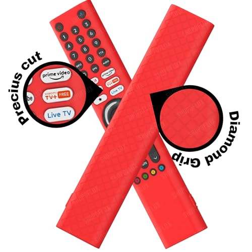 Shopoflux Silicone TV Remote Cover 'Compatible with' Xiaomi Mi Tv FX Series Remote XMRM-21 Protective Case (RED) Shopoflux