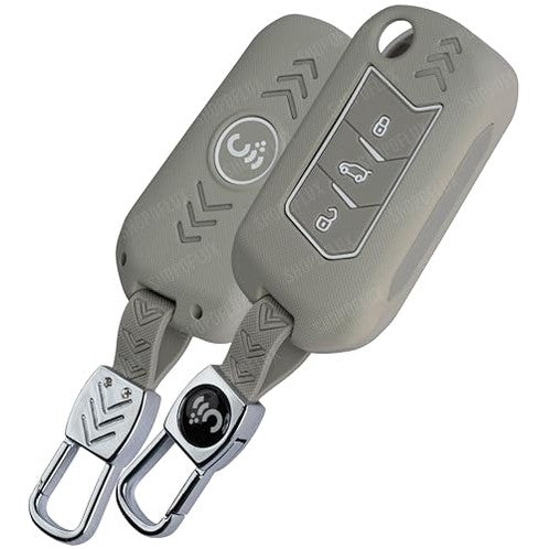 SHOPOFLUX Metal Key Cover Compatible with Mahindra Scorpio N | 3XO | XUV 300 | Marazzo | XUV 700 | XUV 400 ev | Bolero | Thar Roxx 3 Button Flip Key Shopoflux