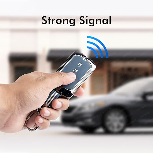 SHOPOFLUX Metal Key Cover Compatible for Tata Curvv | Curvv EV Electric 4 Button Smart Key (Metal Silicone Blue) Shopoflux