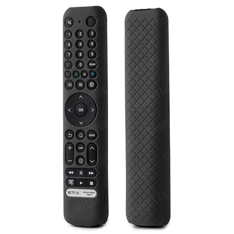 SHOPOFLUX Silicone TV Remote Cover Compatible with L4B Series TCL Tv Remote RC833 Protective Case (Black) Shopoflux