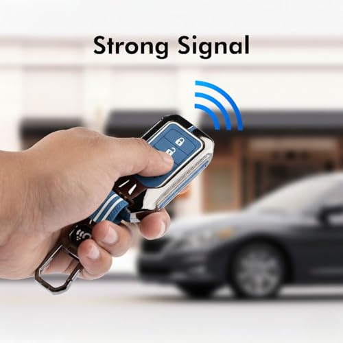 SHOPOFLUX Metal Key Cover Compatible for Honda Elevate | City | Amaze | WRV | CRV | Jazz | 3 Button Smart Key Shopoflux