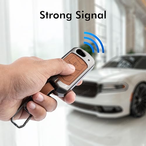 SHOPOFLUX Metal Key Cover Compatible with Mahindra Scorpio N | 3XO | XUV 300 | Marazzo | XUV 700 | XUV 400 ev | Bolero | Thar Roxx 3 Button Flip Key (Brown Silicone) Shopoflux