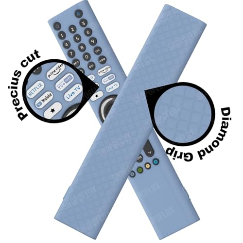 Shopoflux Silicone TV Remote Cover 'Compatible with' Xiaomi Mi Tv FX Series Remote XMRM-21 Protective Case (Sky Blue) Shopoflux