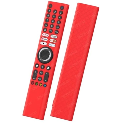 Shopoflux Silicone TV Remote Cover 'Compatible with' Xiaomi Mi Tv FX Series Remote XMRM-21 Protective Case (RED) Shopoflux