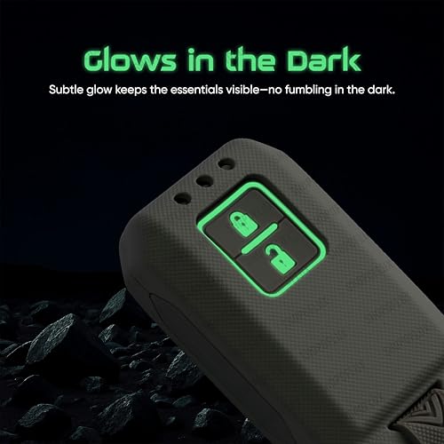 SHOPOFLUX ABS Silicone Key Cover Compatible with Baleno, Grand Vitara, XL6, Swift, Brezza, Celerio, Ignis, Ertiga, Dzire, Fronx, Urban Cruiser, Rumion, Glanza, Hyryder (ABS Silicone Light Gray) Shopoflux