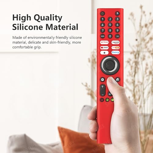 Shopoflux Silicone TV Remote Cover 'Compatible with' Xiaomi Mi Tv FX Series Remote XMRM-21 Protective Case (RED) (Copy) Shopoflux