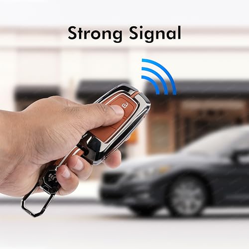 SHOPOFLUX Metal Key Cover Compatible for Endeavour | Figo | Aspire | Freestyle Titanium 3 Button Smart Key Shopoflux